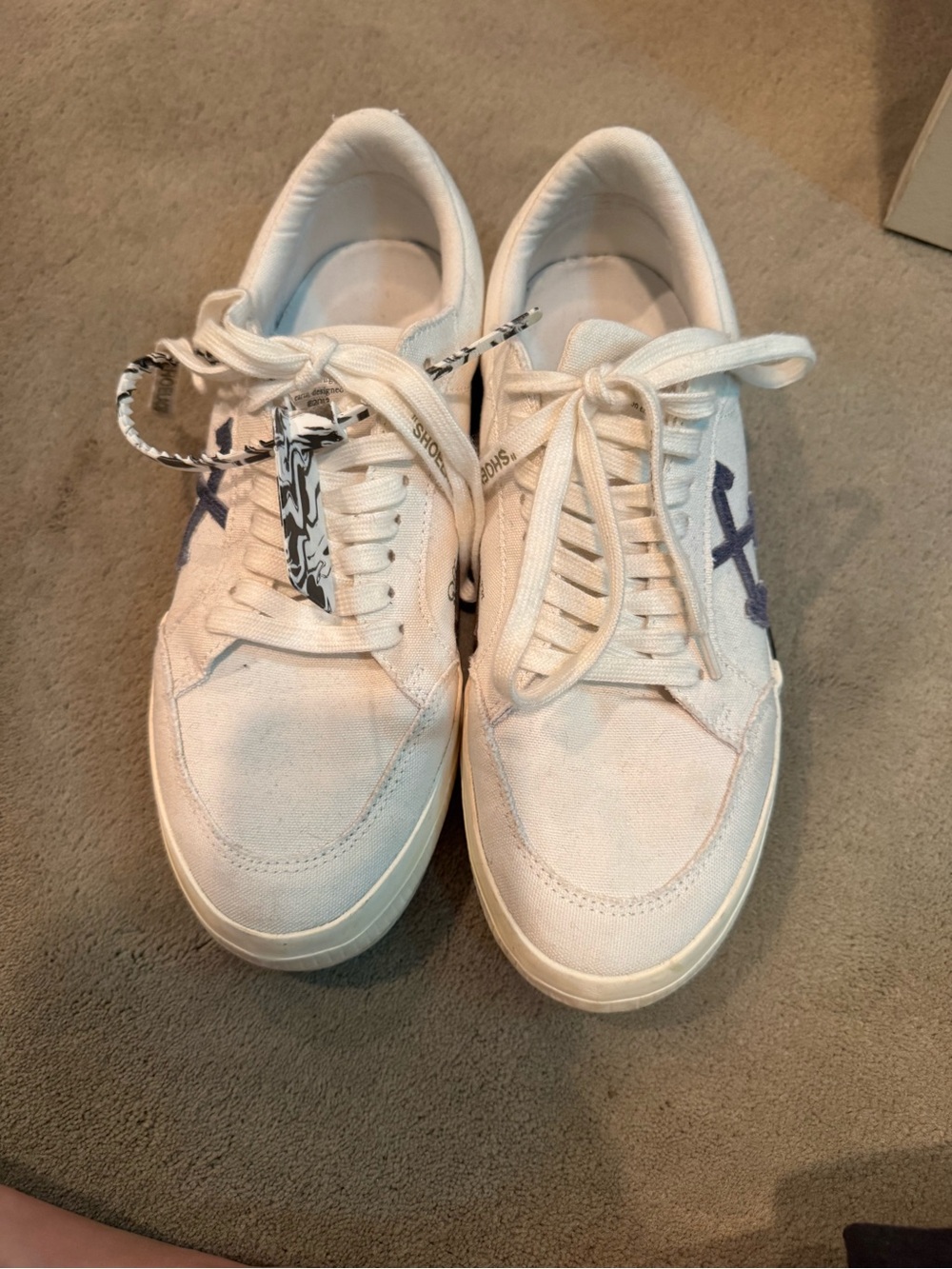 Off-White White Canvas Sneakers